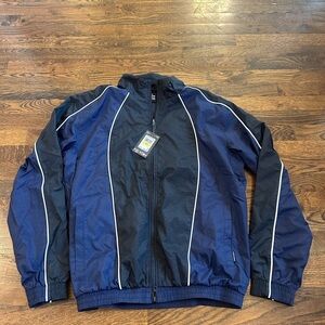 Under Armour Blue and Black Windbreaker Lightweight Athletic Jacket